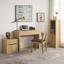 Escritorio + Librero + Cajonera Lida Roble 40X120X29 Cm