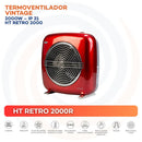 Termoventilador Vintage Electrico 2000 W Ht Retro 2000R Rojo