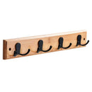Percha Doble Bambu Negro/Cafe