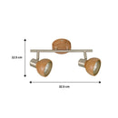 Barra Led Madera Cafe..