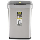 Papelero 45 Litros Acero Inoxidable Gris