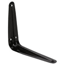 Soporte escuadra para repisa metal 13x15 cm negro