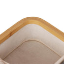 Caja Organizadora Tela 3 Divisiones 30x9x30 cm 8.1 l Beige