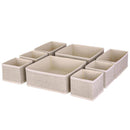 Set 8 Organizadores 28X11X28 Cm Beige