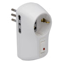 Tomatriple Schuko + 2 Tomas 10/16A C/ Protec Autom De Sobrec 2500W Max