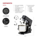 Batidora De Pedestal 5 L Negro Th-915Pnd