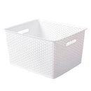 Canasto Ratan 35X24X47 Cm 35 L Blanco