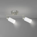 Foco Interior Direccional Denver 2 Luces Acero Inoxidable