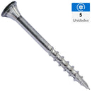 Tornillo Tirafondo Madera 100 Mm 10 Mm 5 Unidad(Es)