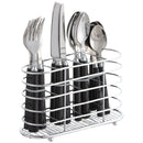 Juego Cubiertos Acero Inox. Negro 16 Piezas Incluye Organiza