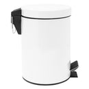 Basurero 3 Litros Metal Blanco
