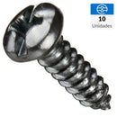Tornillo Roscalata Metal 1/2 Pulg 8 Mm 10 Unidad(Es)