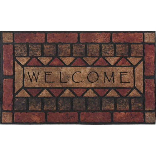 Limpiapies Welcome 45X75 Cm Caucho Multicolor