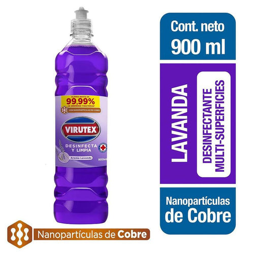 Limpiador Liquido Desinfectante Lavanda 900 ml Hogar