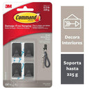 Ganchos Para Colgar Pequeno Negro 4 Unidades