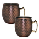 Set Vaso Cobre Moscow Mule Acero Inoxidable