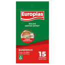 Bolsas Sandwich Europlas Gripper Zipper 500 Ml 15 Unidades