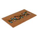 Limpiapies Home Flor 45X75 Cm Coco Multicolor