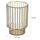 Portavela Metalico Hurricane 12 Cm Decorativo Hogar