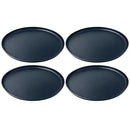Set 4 platos 4 Piezas Melamina Negro