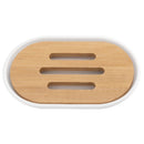 Set 4 Piezas Blanco Plastico/Bambu