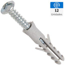 Tarugo con tornillo 6 mm 12 unidades