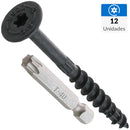 Tornillo Tirafondo Madera 3.5 Pulg 10 Mm 12 Unidad(Es)