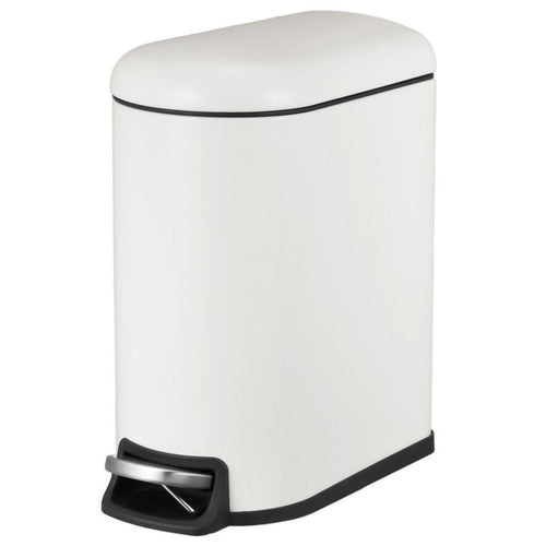 Papelero 5 Litros Metal Blanco Mate