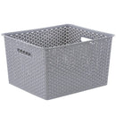 Canasto Ratan 35x24x47 cm 35 l Gris