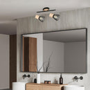 Foco Interior Direccional Boston 2 Luces Madera Y Metal
