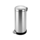 Papelero 20 Litros Metal Gris/Negro