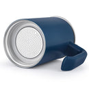 Cafetera Moka 6 Tazas 300 Ml Acero Inoxidable Azul