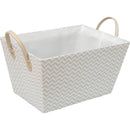 Caja de tela zigzag 37x20x27 cm