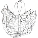 Gallinero Decorativo Cromado Gris para 6-12 Huevos