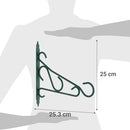 Colgador Mural Metalico P/Maceteros 25 Cm Decoracion Hogar