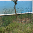 Set De 7 Cercos Para Jardin Metal 0.44X0.585 Metros Verde