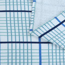 Set 4 Panos De Cocina Rectangular 40X60 Cm Diseno Azul