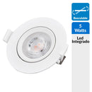 Foco Empotrado Led Basculante Metal Blanco