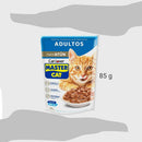 Alimento humedo trocitos jugosos para gatos, sabor atun 85g