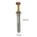 Tarugo Clavo 6X38 Mm 2 Unidades
