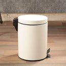 Set de 2 Basureros Metal 5 litros Blanco