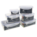 Set 6 Contenedores De Alimentos Plastico 400 Ml