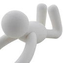 Set De 3 Ganchos Buddy Plastico Blanco