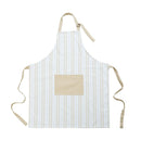 Delantal De Cocina Rectangular 70X85 Cm Taupe/Blanco