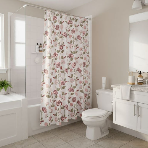 Cortina de bano Flores 178x180 cm