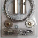Set Cable Tensor De Acero 2,5 M Muro Y Lateral
