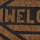 Limpiapies Welcome 60X40 Cm Caucho Cafe/Negro