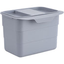 Basurero Para Puertas 6.56 Litros Plastico Gris