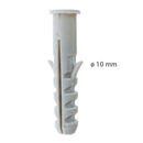 Tarugo de nylon con tope M10 8 unidades