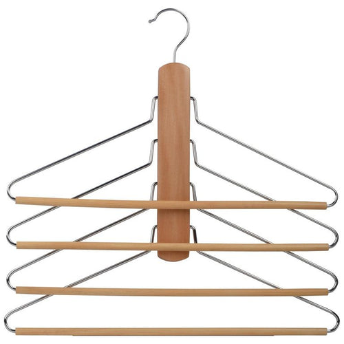 Colgador para ahorro de espacio madera natural